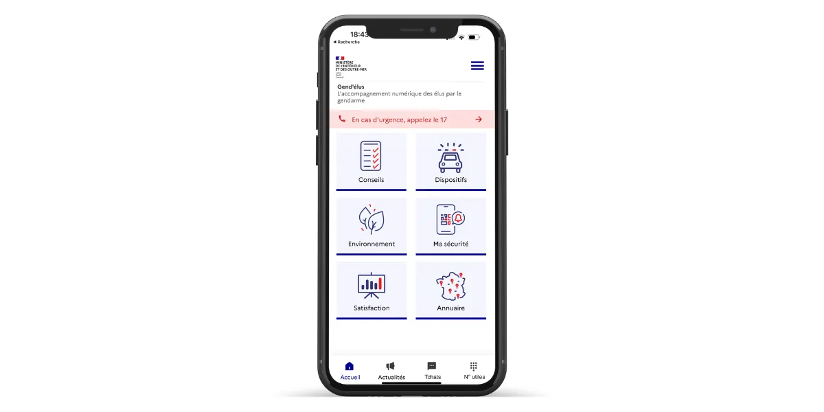 Mobile application Gend’élus  
