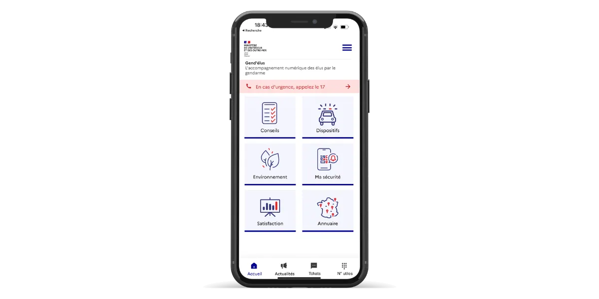 Mobile application Gend’élus  