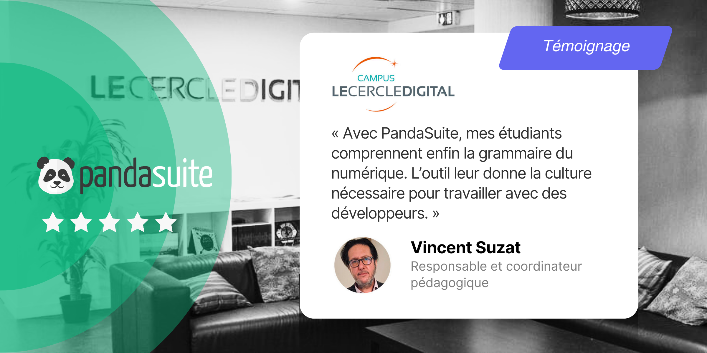 Vincent Suzat forme une nouvelle génération de créatifs interactifs avec PandaSuite au Cercle Digital à Tours
