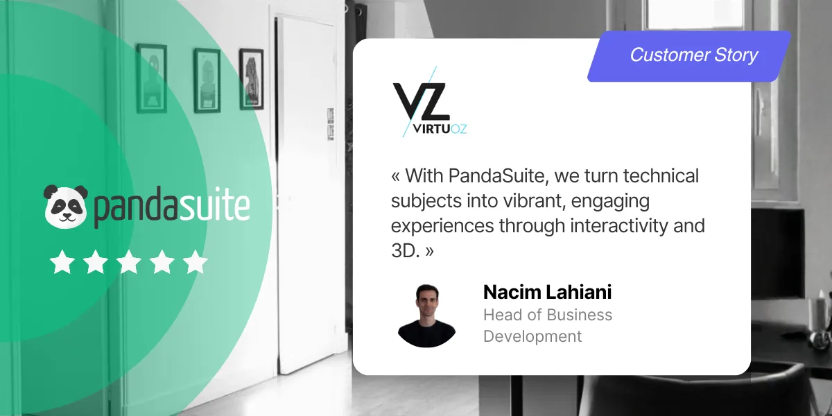 Discover how Virtuoz uses PandaSuite’s no-code platform to create interactive, 3D, and educational digital tools that transform internal communication for global enterprises.