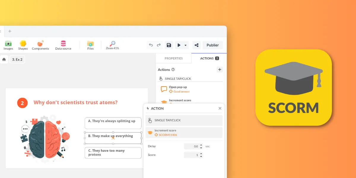 Being driven by our users is not marketing, it's part of our DNA since our launch! This month, discover the result of our work in language management, SCORM compatibility for your e-learning projects and on the virtual keyboard!