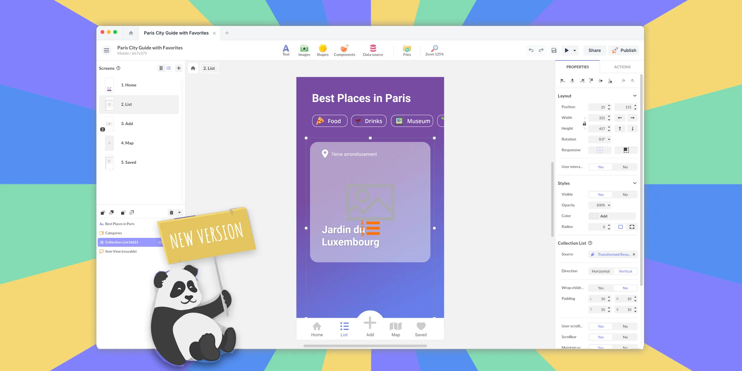 Discover the power of data and create an even more dynamic, powerful and connected application with the new version of PandaSuite Studio. This is our biggest update ever since we launched in 2015.