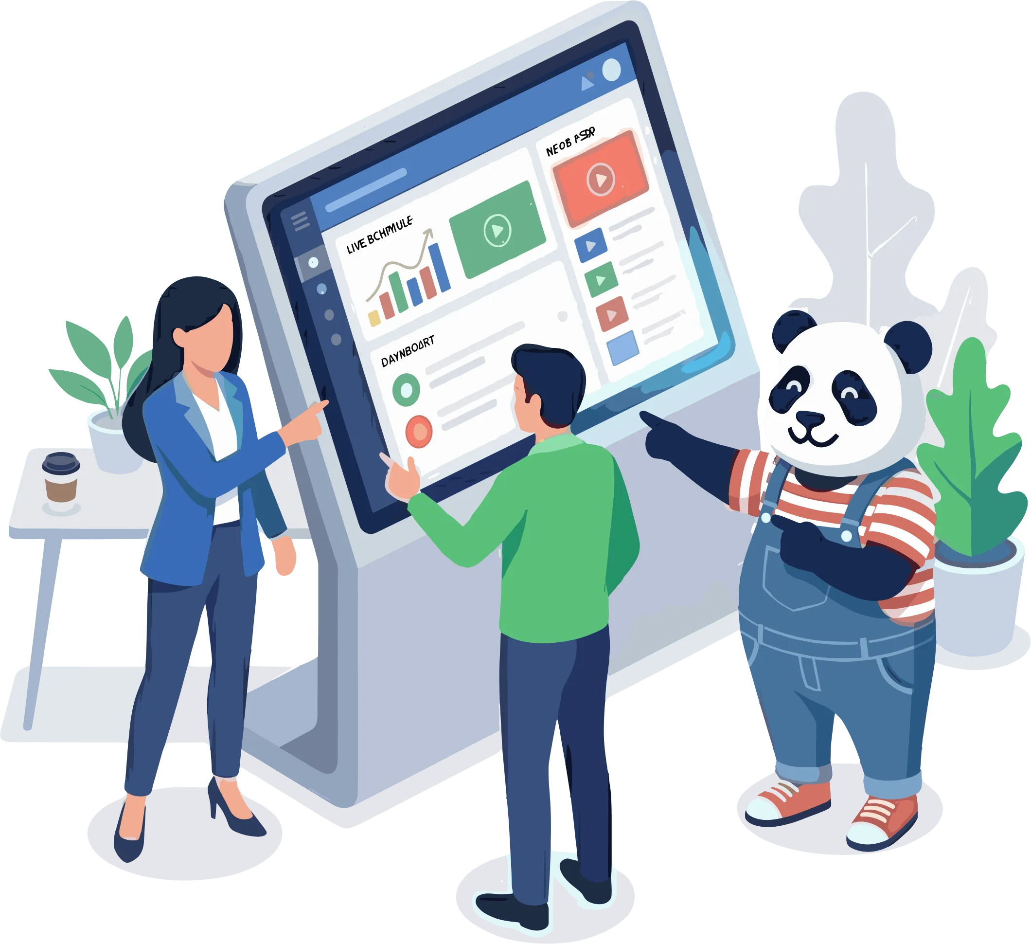 Digital Signage Software-Oberfläche