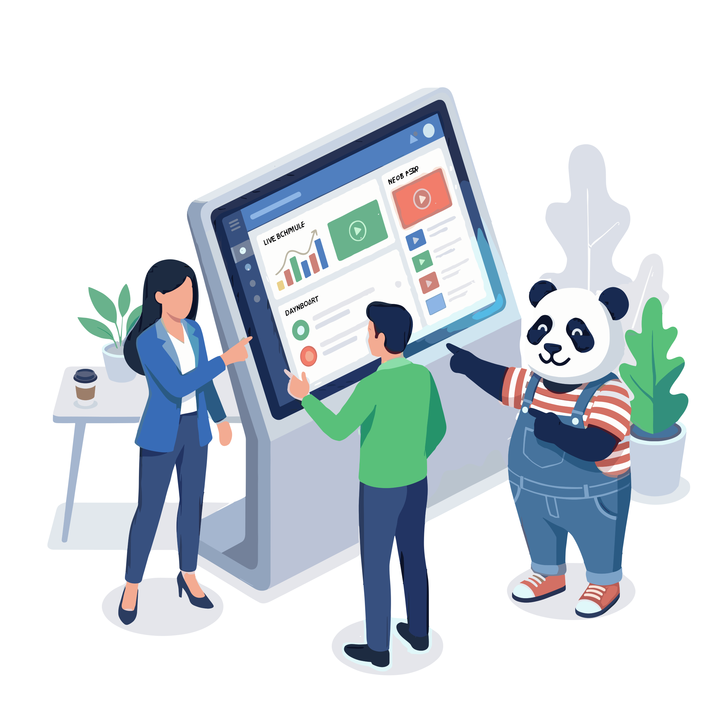 Interface du logiciel d'affichage dynamique