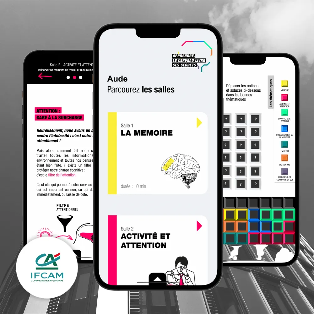 Turn a brain-focused exhibition into an interactive web app