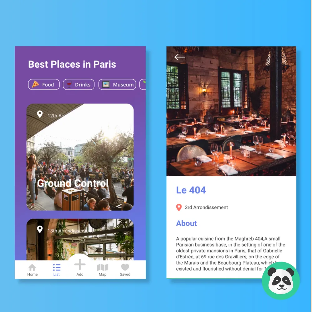 Paris City Guide with Favorites