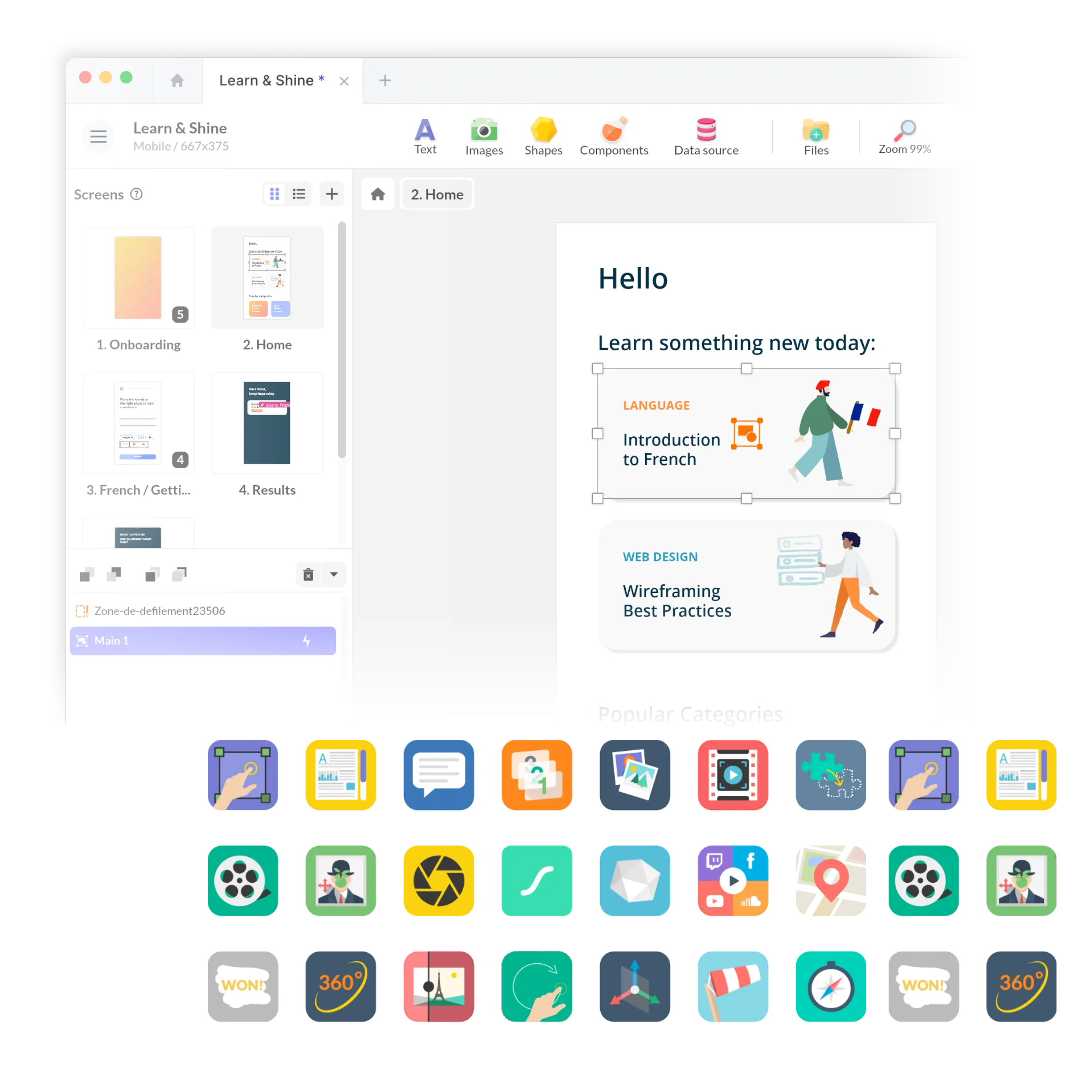 Overview of PandaSuite's Interactive Components