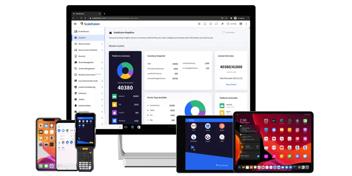 Scalefusion - Kiosk lockdown & MDM